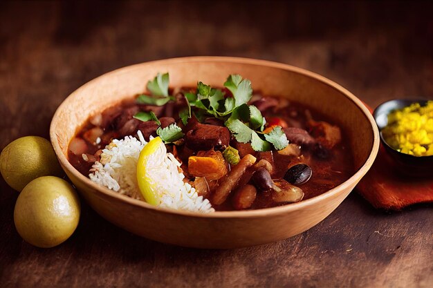 Illustration of Brazilian feijoada