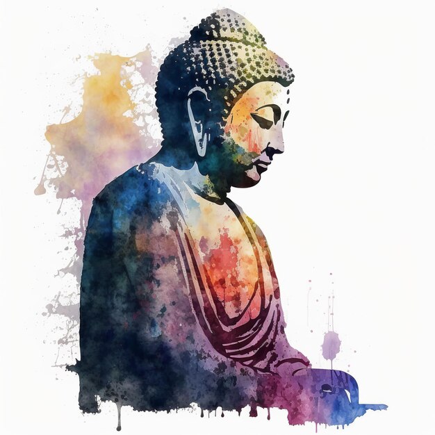 Buddha Purnima 또는 Vesak Day Generative ai에 대한 그림