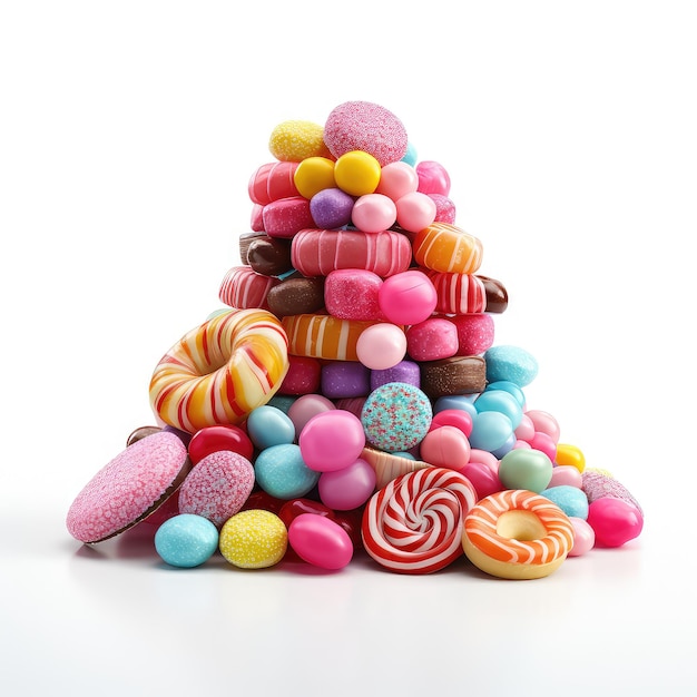 illustration a bunch of candy perfect visual display