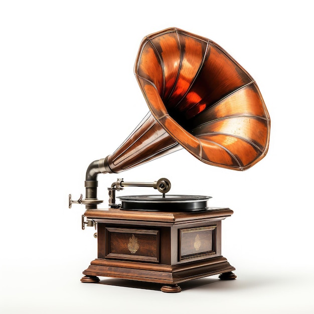 Photo illustration bygone era phonograph