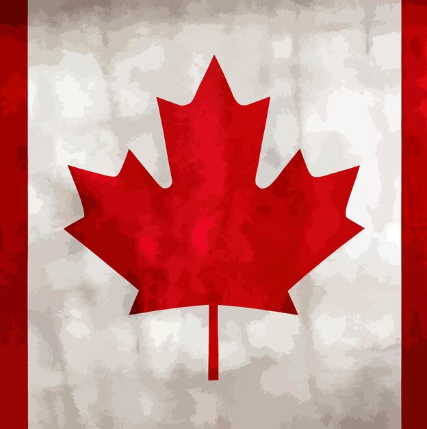 Illustration of the canada flag