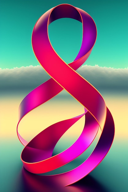 illustration of cancer ribbon