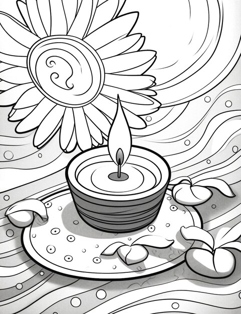 Photo illustration of candle