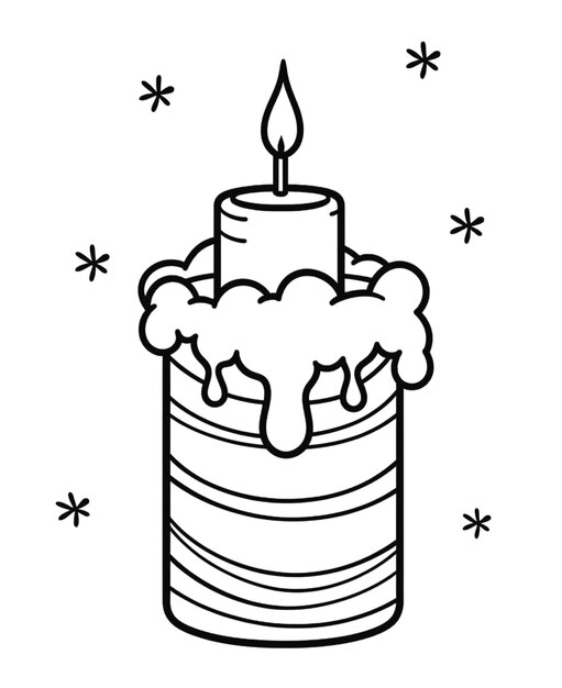 Photo illustration of candle