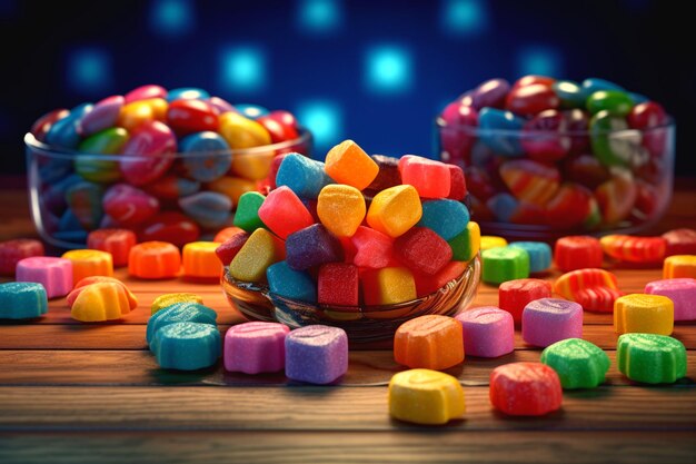 Photo illustration of candy