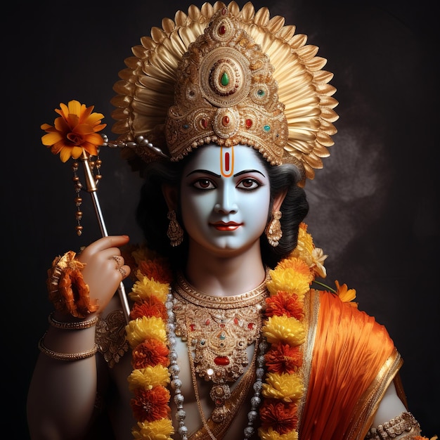 illustration of A captivating and aweinspiring image of Lord Shree