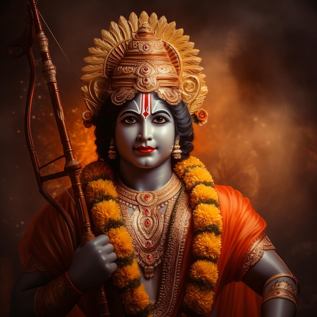 illustration of A captivating and aweinspiring image of Lord Shree