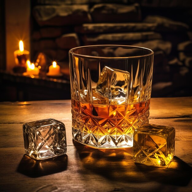 illustration of Capture a high definition photograph of a whiskey