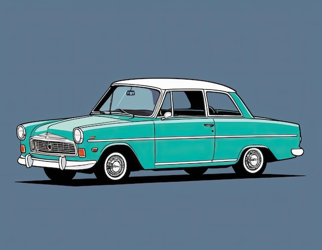 Photo illustration of a car on a clean background