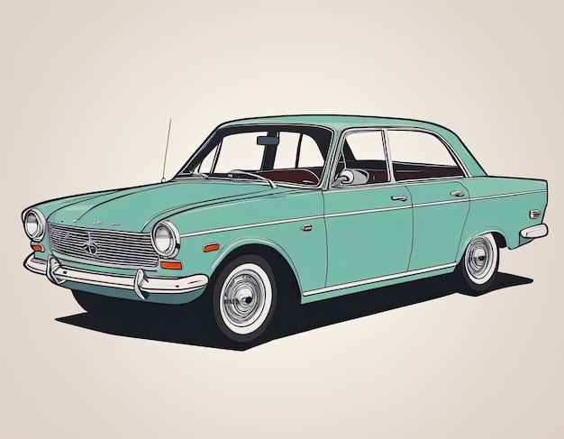 Illustration of a car on a clean background