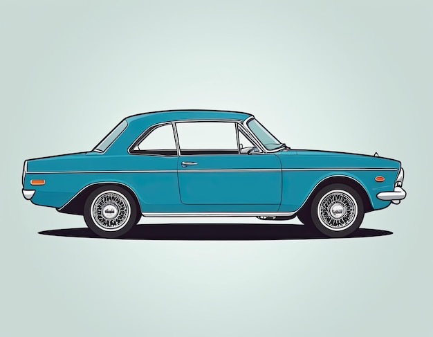 Illustration of a car on a clean background