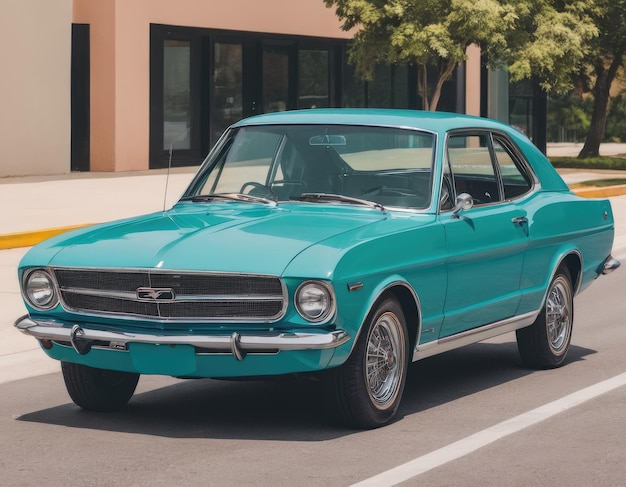 Photo illustration of a car on a clean background