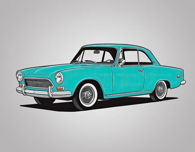 Illustration of a car on a clean background