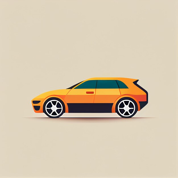 tの文字が描かれた車のイラスト