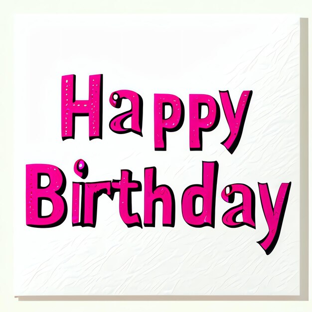 Photo illustration of card with the text happy birthday celebration