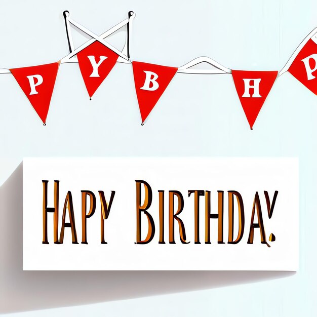 Photo illustration of card with the text happy birthday milestone