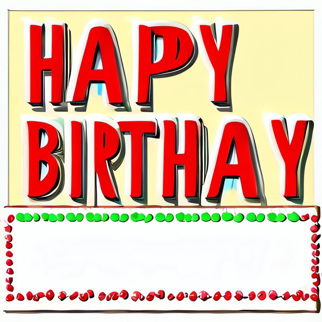 Photo illustration of card with the text happy birthday occasion