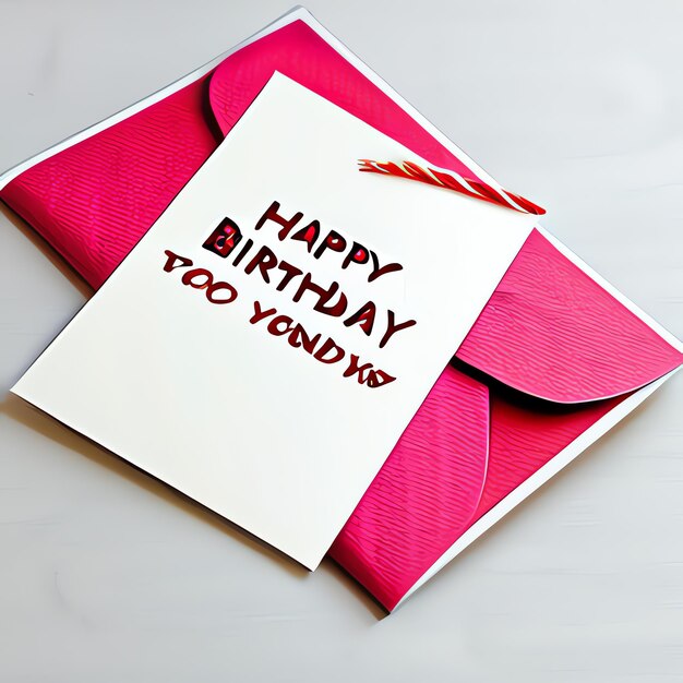 Illustration of card with the text Happy Birthday song