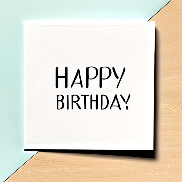 Photo illustration of card with the text happy birthday song