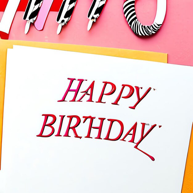 Photo illustration of card with the text happy birthday special day