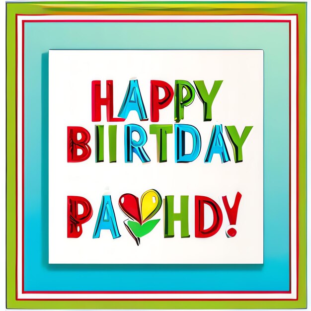 Photo illustration of card with the text happy birthday surprise