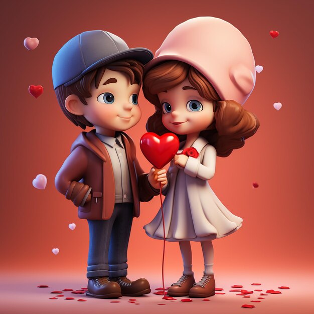 Illustration of cartoon couple in valentine day love love story relationship vector design concept for valentines day and other users vector illustration