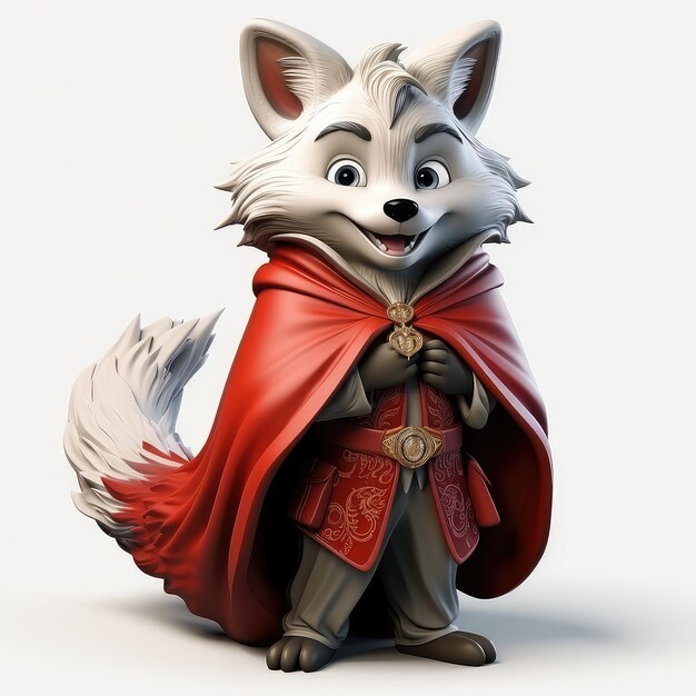 Illustration cartoon fox dracula enchantment fantasy