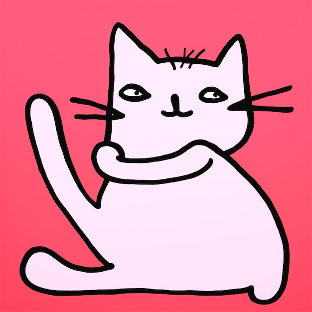 Photo illustration of cat