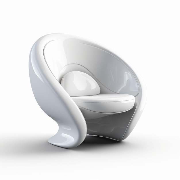 Illustration of chair and armchair in style modern furniture Created with Generative AI technology