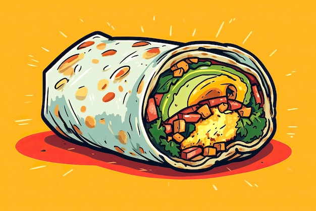 иллюстрация сыра и хлеба Рулетики с сыром и овощами и куриным генеративным искусственным интеллектом