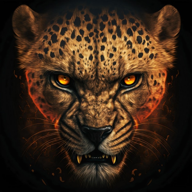 illustration of a  cheetah