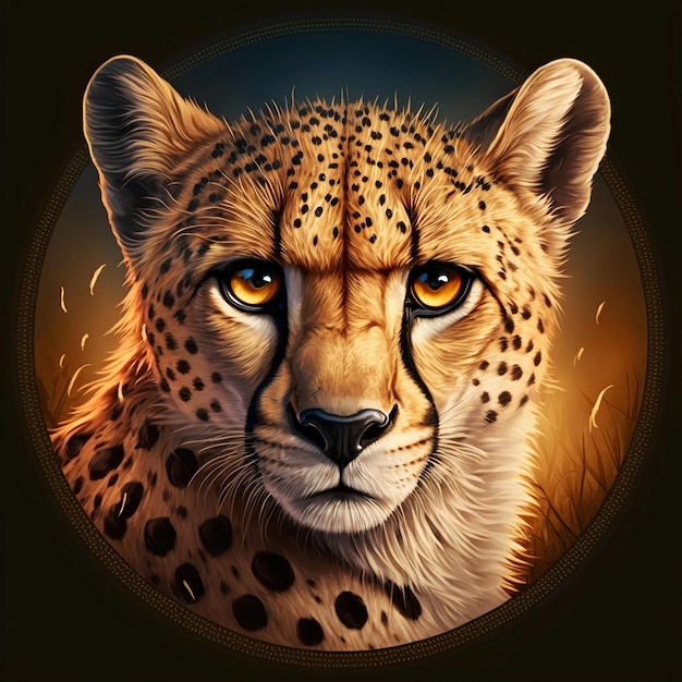 Illustration of a cheetah | Premium AI-generated image Illustration of a cheetah | Premium AI-generated image