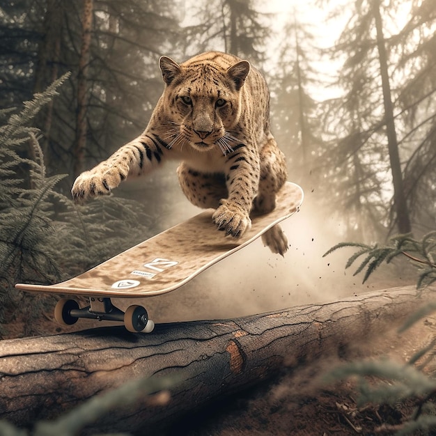 Photo illustration of cheetah