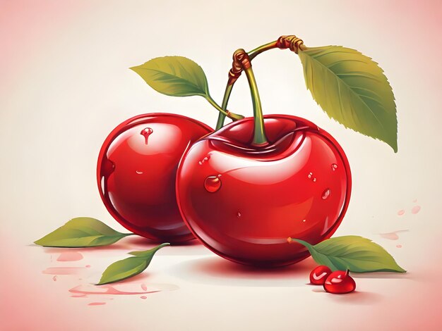 illustration of a cherry