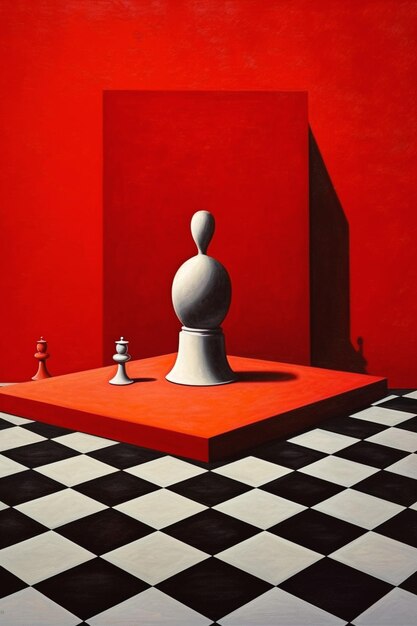 Photo illustration of chess