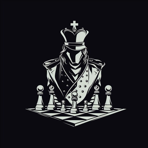 Photo illustration of chess