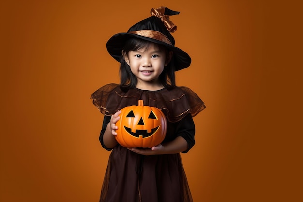 Premium AI Image | An illustration of children wearing a halloween ...