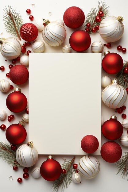 Photo illustration of christmas background ai generated