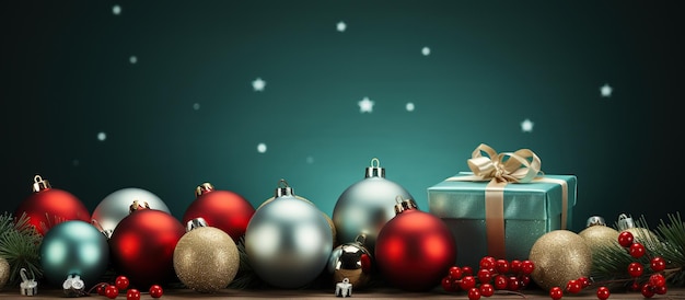 Illustration of Christmas background AI Generated