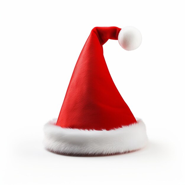 illustration of Christmas hat white background