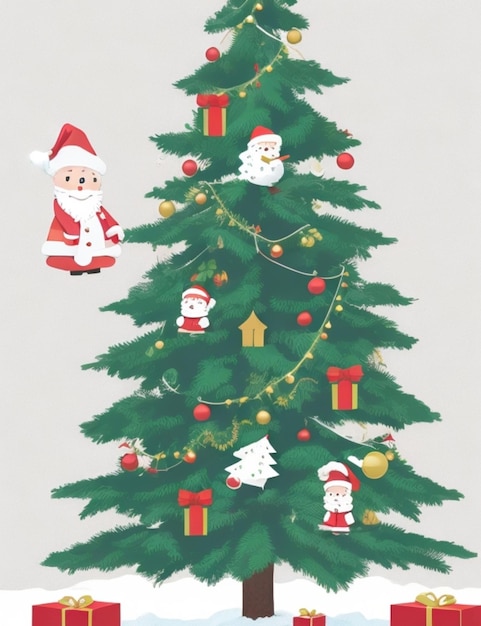 an a illustration a christmas tree