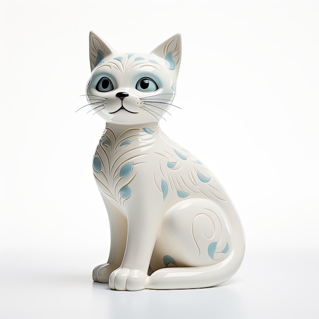 illustration clay cat artwork