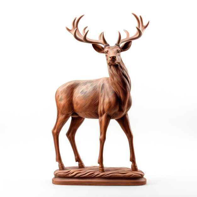 Photo illustration clay deer display