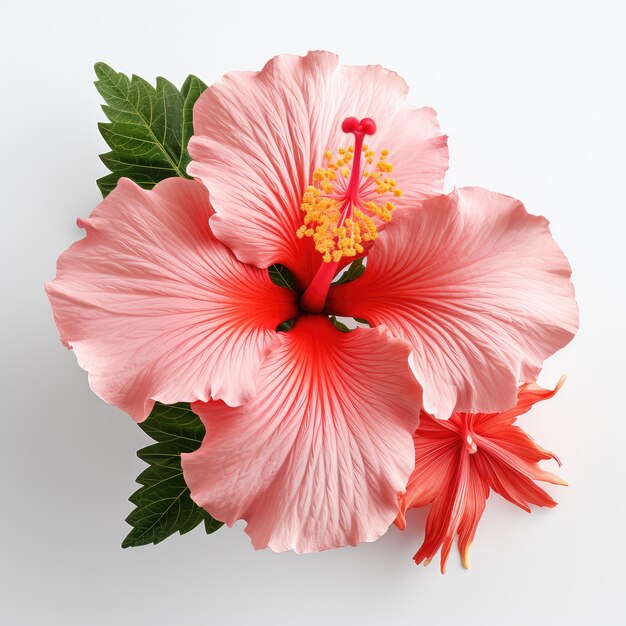 illustration close up perfect hibiscus flower showcasing detail