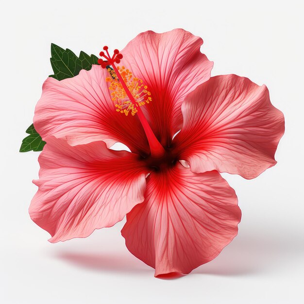 illustration closeup shot of hibiscus flower perfection