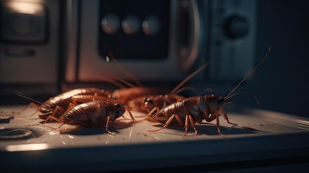 가까운 거리에서 바벌레의 일러스트레이션