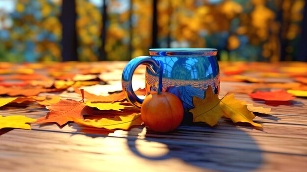 Foto illustrazione della tazza di caffè