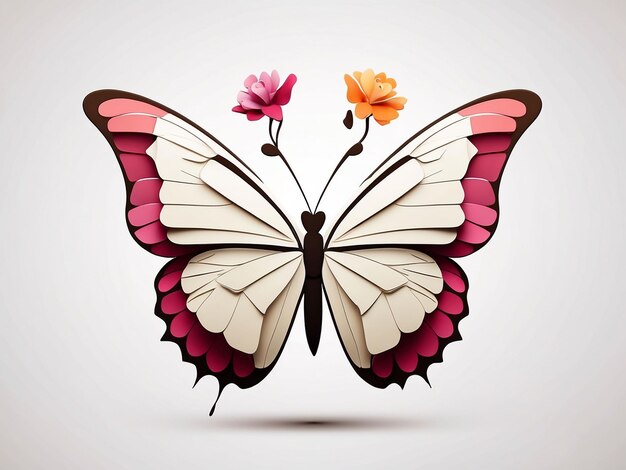 Illustration of colourful butterfly vector