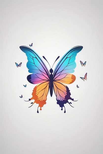 illustration of colourful butterfly vector