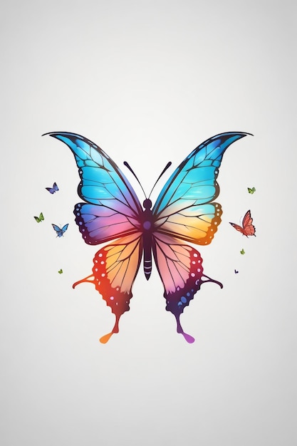illustration of colourful butterfly vector